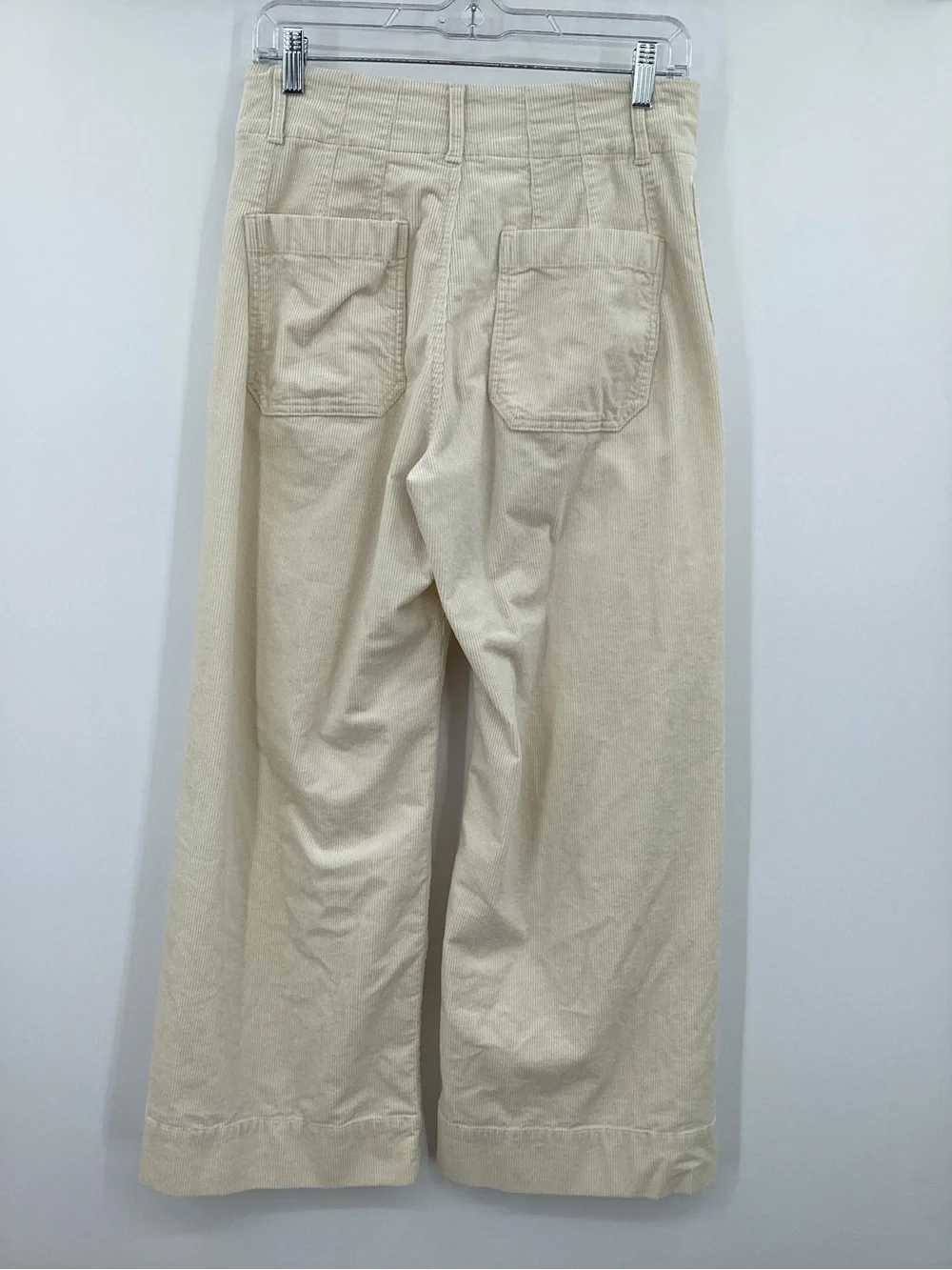 Anthropologie Maeve The Colette Cream Corduroy Cropped Pants - Picture 3 of 12